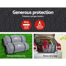 Load image into Gallery viewer, Weisshorn Self Inflating Mattress Camping Sleeping Mat Air Bed Double Set Grey