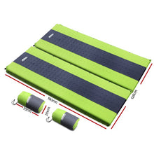 Load image into Gallery viewer, Weisshorn Self Inflating Mattress Camping Sleeping Mat Air Bed Pad Double Green