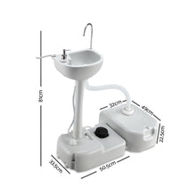Load image into Gallery viewer, Weisshorn Camping Basin Portable Hand Wash Sink Stand 43L Capacity