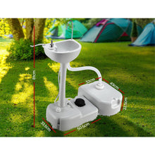 Load image into Gallery viewer, Weisshorn Camping Basin Portable Hand Wash Sink Stand 43L Capacity