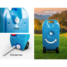 Load image into Gallery viewer, Weisshorn 40L Portable Wheel Water Tank Camping Caravan Storage Blue