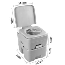 Load image into Gallery viewer, Weisshorn 20L Portable Camping Toilet Outdoor Flush Potty Boating With Bag