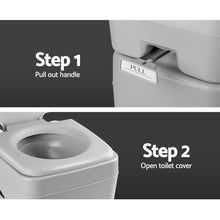 Load image into Gallery viewer, Weisshorn 20L Portable Camping Toilet Outdoor Flush Potty Boating With Bag
