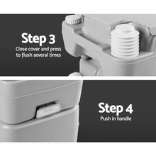 Load image into Gallery viewer, Weisshorn 20L Portable Camping Toilet Outdoor Flush Potty Boating With Bag