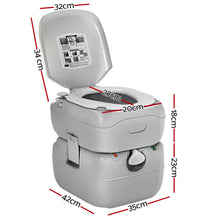Load image into Gallery viewer, Weisshorn 22L Portable Camping Toilet Outdoor Flush Potty Boating
