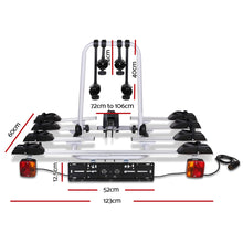 Load image into Gallery viewer, Giantz Tow Ball Car Mount - Black & Silver