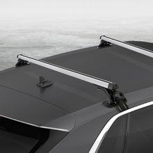 Load image into Gallery viewer, Universal Car Roof Rack 1450mm Cross Bars Aluminium Silver Adjustable Brackets Carrier 90kg