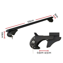 Load image into Gallery viewer, Universal Car Roof Rack 1080mm Cross Bars Aluminium Black Adjustable Car 90kgs load Carrier