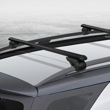 Load image into Gallery viewer, Universal Car Roof Rack 1080mm Cross Bars Aluminium Black Adjustable Car 90kgs load Carrier