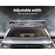 Load image into Gallery viewer, Universal Car Roof Rack Aluminium Cross Bars Adjustable 126cm Silver Upgraded