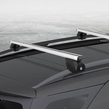 Load image into Gallery viewer, Universal Car Roof Rack Aluminium Cross Bars Adjustable 126cm Silver Upgraded