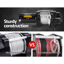 Load image into Gallery viewer, 12V Electric Winch Remote with Steel Cable