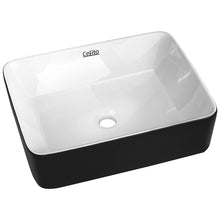 Load image into Gallery viewer, Cefito Ceramic Bathroom Basin Sink Vanity Above Counter Basins Bowl Black White
