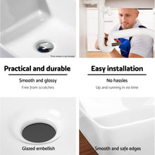 Load image into Gallery viewer, Cefito Ceramic Rectangle Sink Bowl - White