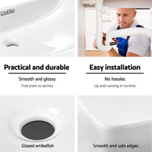 Load image into Gallery viewer, Cefito Ceramic Rectangle Sink Bowl - White
