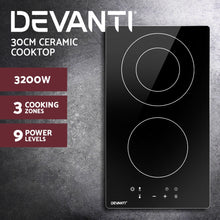 Load image into Gallery viewer, Electric Ceramic 30cm Hob Touch Control 3-Zones Cook Top