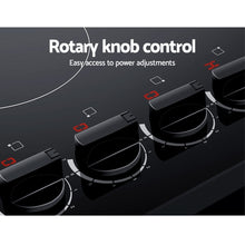 Load image into Gallery viewer, 60cm Electric 4 Zone Knobs Control Ceramic Cooktop
