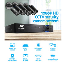 Load image into Gallery viewer, UL Tech 1080P 4 Channel HDMI CCTV Security Camera