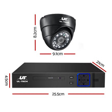 Load image into Gallery viewer, UL-tech CCTV Security Home Camera System DVR 1080P Day Night 2MP IP 4 Dome Cameras 1TB Hard disk