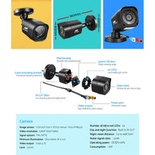 Load image into Gallery viewer, UL-tech CCTV Camera Home Security System 8CH DVR 1080P Cameras Outdoor Day Night