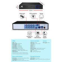 Load image into Gallery viewer, UL Tech 1080P 8 Channel HDMI CCTV Security Camera with 1TB Hard Drive