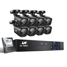 Load image into Gallery viewer, UL-Tech CCTV Security System 2TB 8CH DVR 1080P 8 Camera Sets
