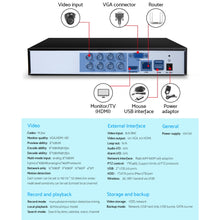 Load image into Gallery viewer, UL-tech DVR Recorder CCTV Security Camera System 8CH 1080P 5in1 Surveillance 4TB