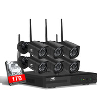 Load image into Gallery viewer, UL-tech CCTV Wireless Security Camera System 8CH Home Outdoor WIFI 6 Square Cameras Kit 1TB