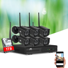 Load image into Gallery viewer, UL-tech CCTV Wireless Security Camera System 8CH Home Outdoor WIFI 6 Square Cameras Kit 1TB