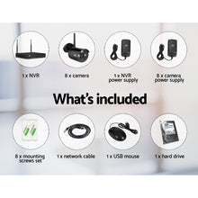 Load image into Gallery viewer, UL-Tech CCTV Wireless Security System 2TB 8CH NVR 1080P 8 Camera Sets