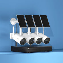 Load image into Gallery viewer, UL-tech Wireless Solar CCTV Security Cameras 4MP 8CH NVR