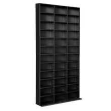 Load image into Gallery viewer, Adjustable Book CD Storage Shelf Rack Unit - Black