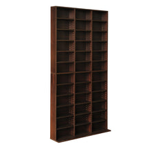 Load image into Gallery viewer, Adjustable Book CD Storage Shelf Rack Unit - Expresso