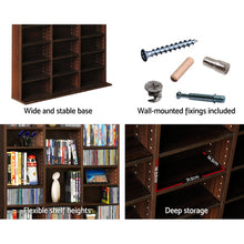 Load image into Gallery viewer, Adjustable Book CD Storage Shelf Rack Unit - Expresso