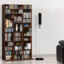 Load image into Gallery viewer, Adjustable Book CD Storage Shelf Rack Unit - Expresso