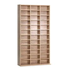 Load image into Gallery viewer, Artiss 528 DVD 1116 CD Storage Shelf Media Rack Stand Cupboard Book Unit Oak