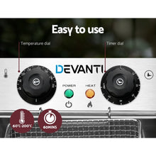 Load image into Gallery viewer, Devanti Commercial Electric Single Deep Fryer - Silver