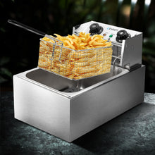 Load image into Gallery viewer, Devanti Commercial Electric Single Deep Fryer - Silver