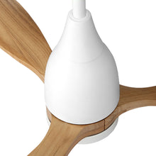 Load image into Gallery viewer, Devanti 52'' Ceiling Fan LED Light Remote Control Wooden Blades Timer 1300mm