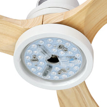Load image into Gallery viewer, Devanti 52'' Ceiling Fan LED Light Remote Control Wooden Blades Timer Fans