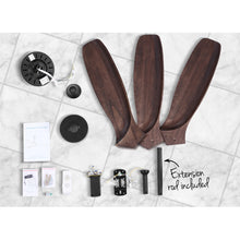 Load image into Gallery viewer, 52'' Ceiling Fan With Remote Control Fans 3 Wooden Blades Timer 1300mm
