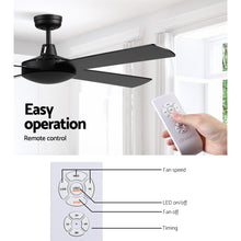 Load image into Gallery viewer, 52'' Ceiling Fan w/Remote - Black