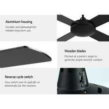 Load image into Gallery viewer, 52'' Ceiling Fan w/Remote - Black