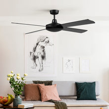 Load image into Gallery viewer, 52'' Ceiling Fan w/Remote - Black