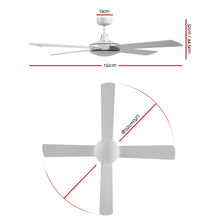 Load image into Gallery viewer, 52'' Ceiling Fan w/Remote - White