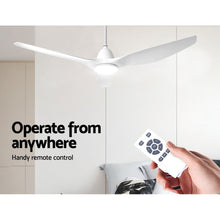 Load image into Gallery viewer, 64'' DC Motor Ceiling Fan With Light LED Remote Control Fans 3 Blades