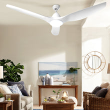 Load image into Gallery viewer, 64'' DC Motor Ceiling Fan With Light LED Remote Control Fans 3 Blades
