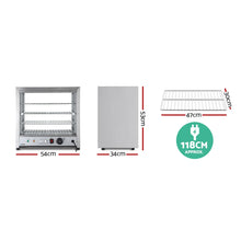 Load image into Gallery viewer, Commercial Stainless Steel Pie Hot Display Showcase Cabinet Food Warmer