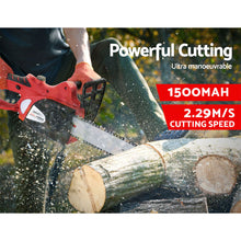 Load image into Gallery viewer, Giantz Chainsaw 10" 20V Cordless Saw Electric Battery Rechargeable,Giantz Chainsaw Electric Cordless 20V 10" Saw Wood Cutter Pruner Li-lon Battery