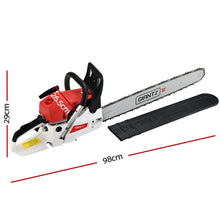 Load image into Gallery viewer, Giantz 62cc Petrol Commercial Chainsaw 22" Bar E-Start Tree Chain Saw 5.2HP